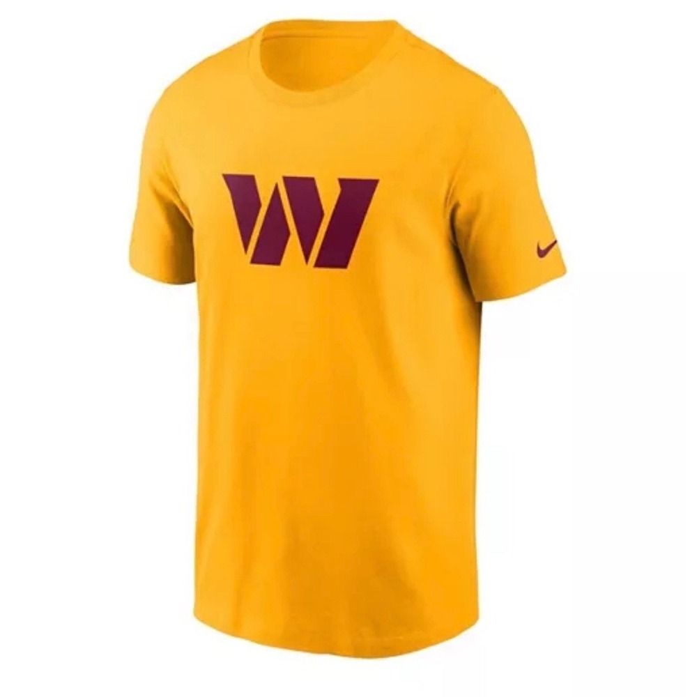 Nike Washington Commanders W Logo‎ T-Shirt Men's XXL Gold NFL NWT